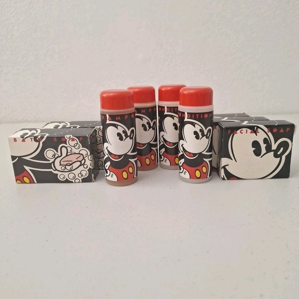 Disney Resort 2 Shampoo 2 Conditioner 2 Soap Bars 3 Facial Soap VINTAGE NEW (9)‎